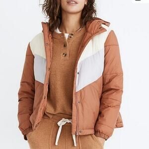 Women's Tan and Cream Jacket